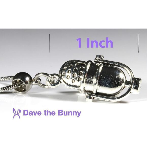 Microphone Necklace - Gifts for Singers DJ and Emcee - Picture 3 of 8
